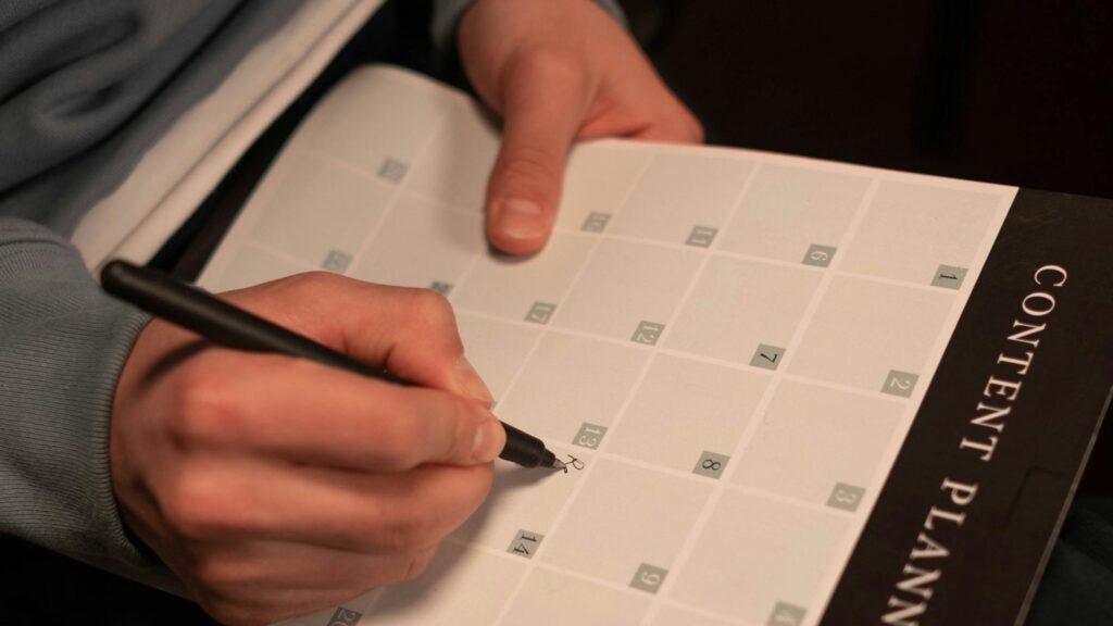 content calendar